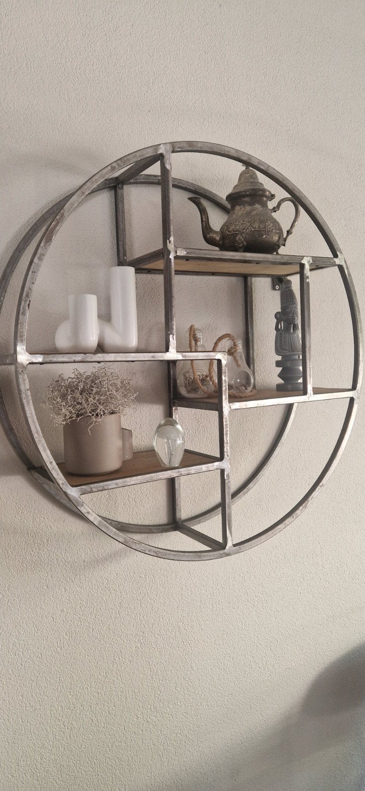 Rond wandrek van mangohout, doorsnee 75cm, Ophalen, Gebruikt