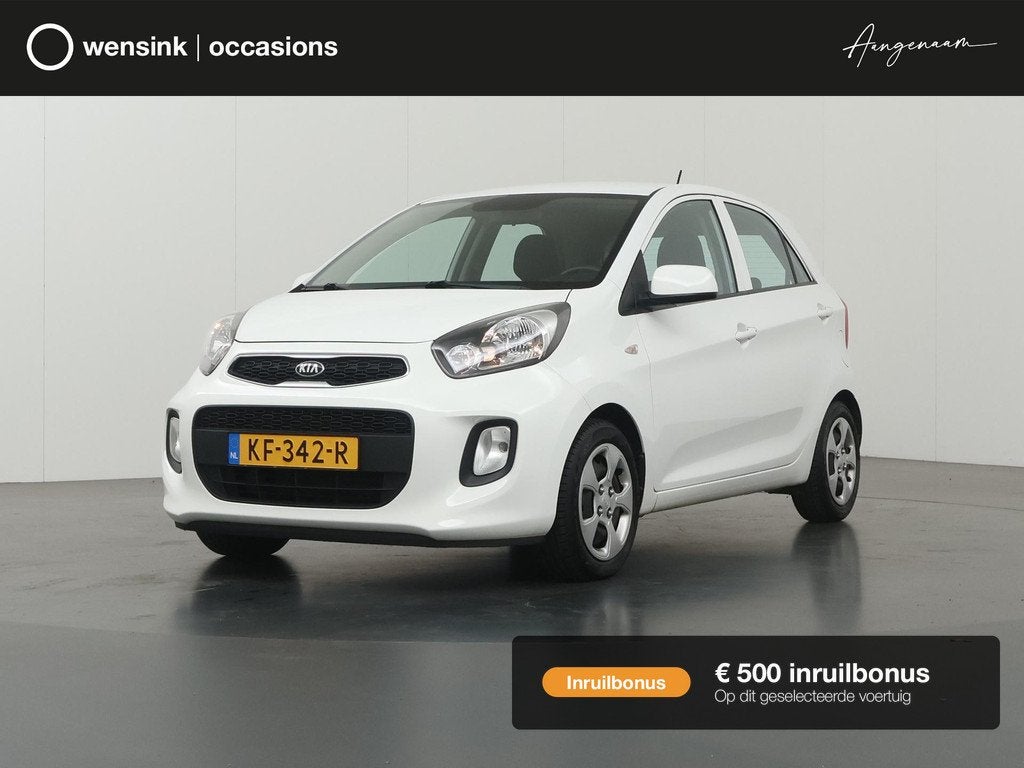 Kia Picanto 1.0 CVVT Summer Edition | Airco | Radio | Centra, Auto's, Voorwielaandrijving, Stof, Gebruikt, Euro 6