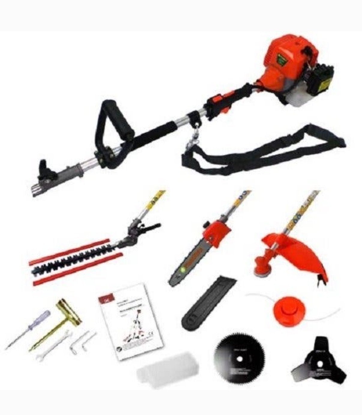 F-Tools Professionele Bosmaaier 8-in-1 - Krachtig & Veelzijd, Ophalen, Benzine, G, Nieuw