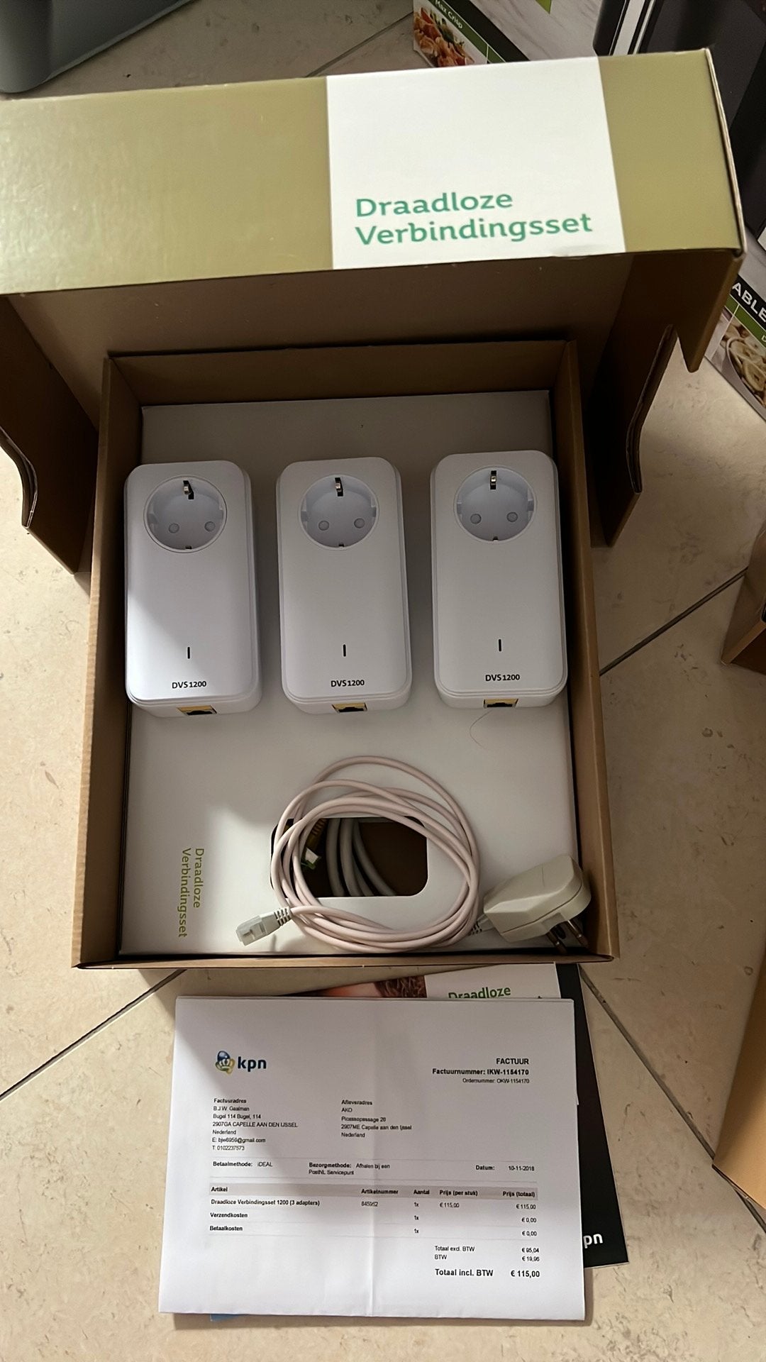 Kpn verbindingsset 6 stuks, Ophalen of Verzenden, Zo goed als nieuw