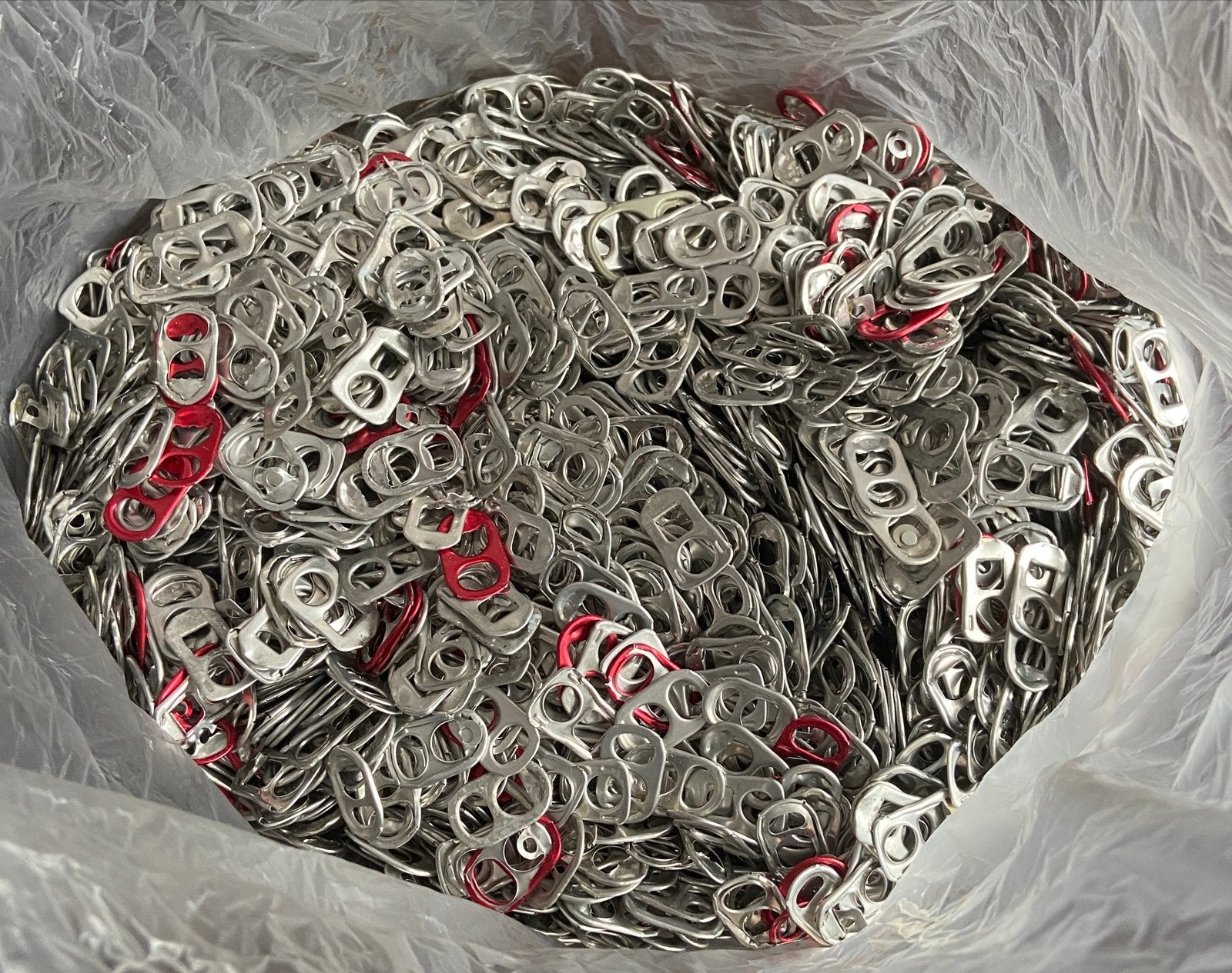 1100 gram bliklipjes voor sieraden en tasjes, Ophalen of Verzenden, Gebruikt, Overige typen