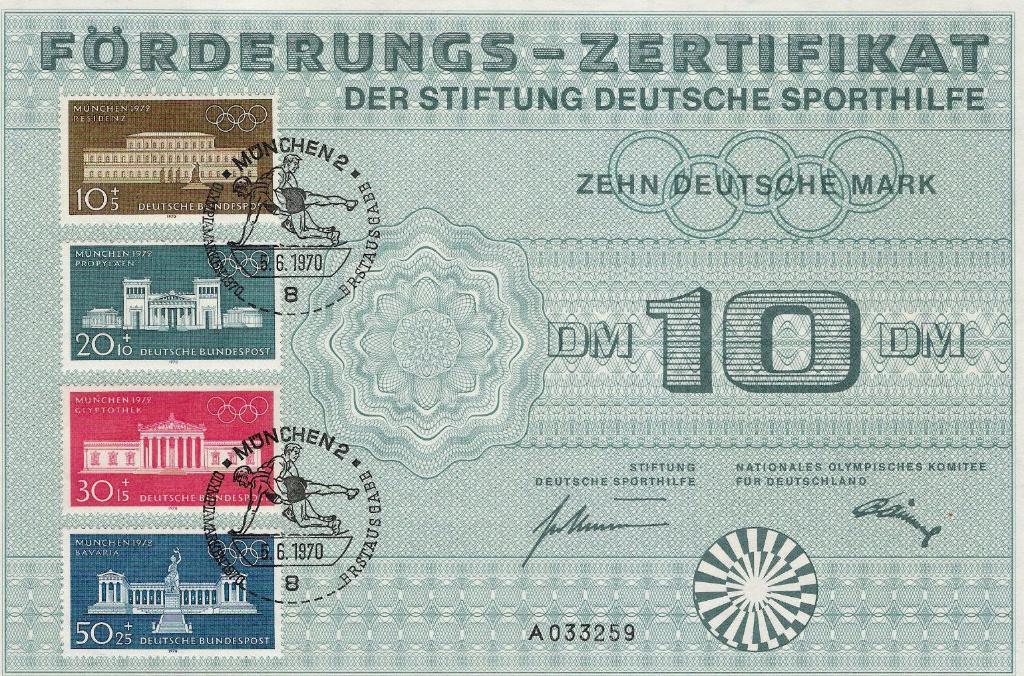 16-05 Förderungszertifikat 15 gestempeld, Verzenden, Overige periodes, Gestempeld
