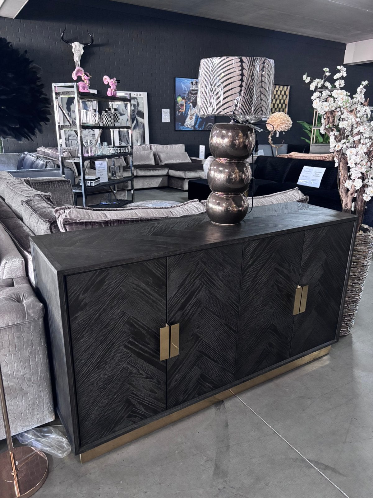 Dressoir richmond Interiors 160cm  SHOWROOM OPRUIMING, Ophalen, Gebruikt, 25 tot 50 cm, 150 tot 200 cm