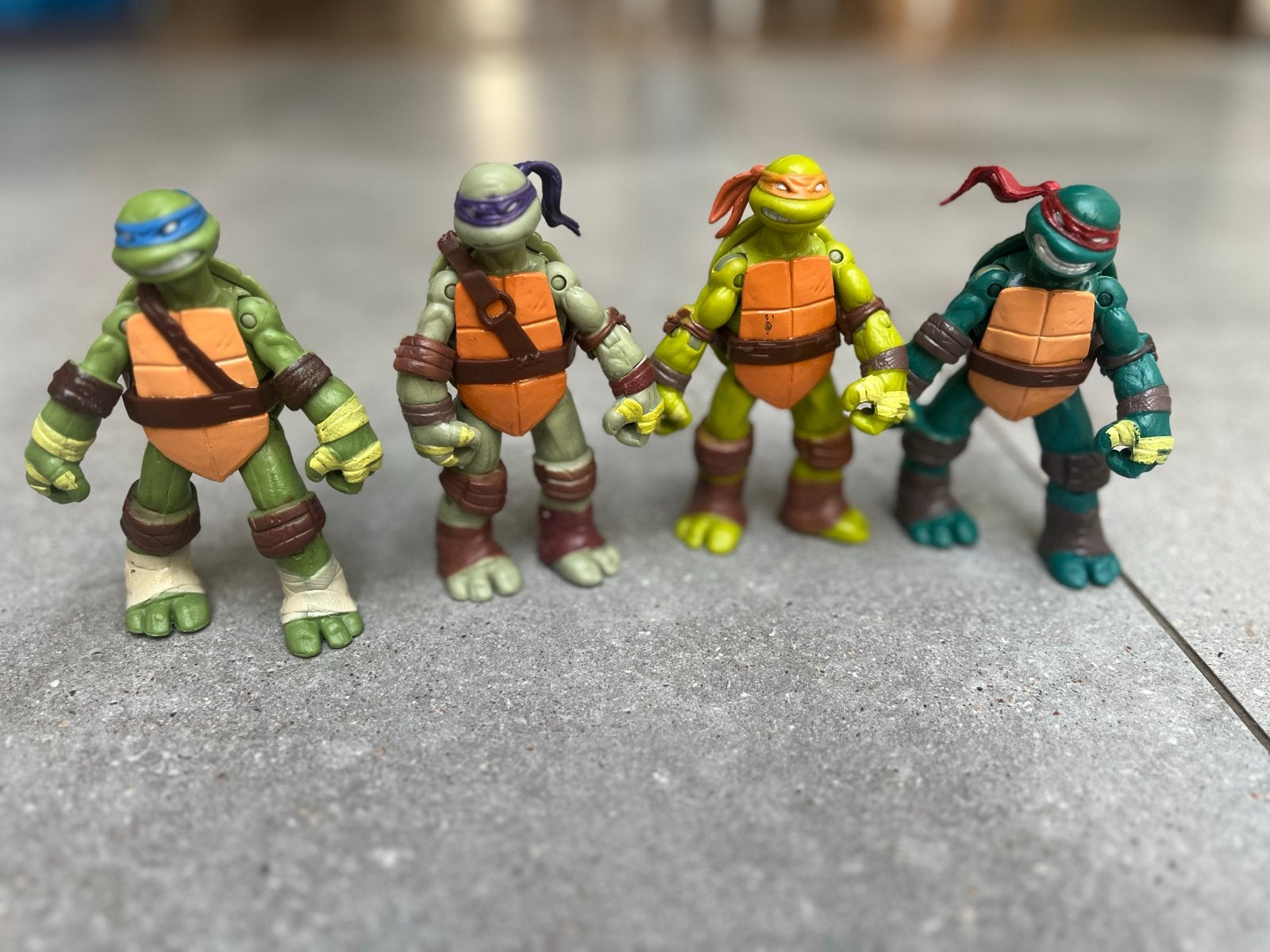 Teenage Mutant Ninja Turtles actiefiguren set, Ophalen of Verzenden, Gebruikt