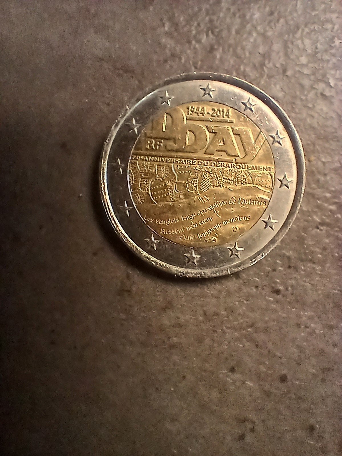 d day 2 euro, Postzegels en Munten, Verzenden, Overige landen, 2 euro