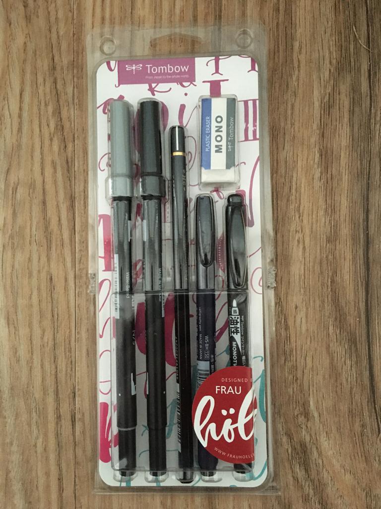 Handlettering set + kleurpotloden + passer, Ophalen, Nieuw, Overige typen