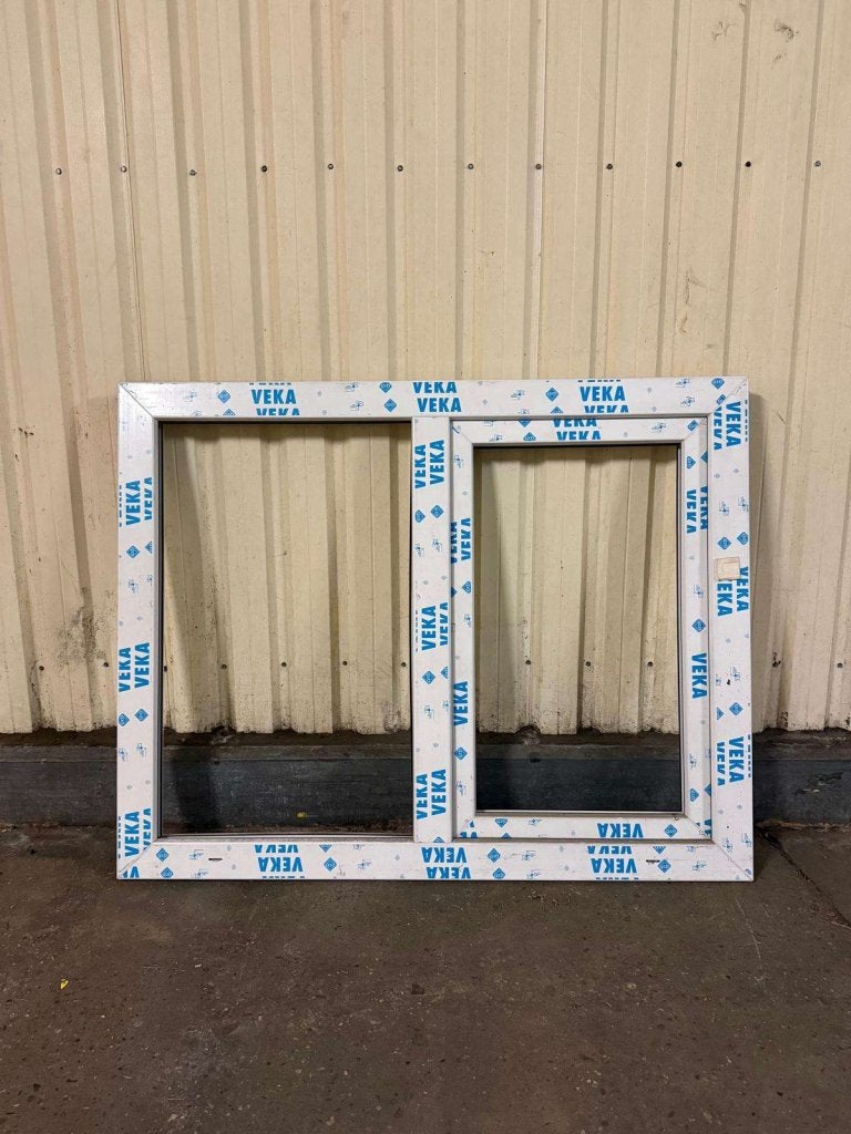 kunststof kozijn veka wit glad 1355x1075, Kunststof, Raamkozijn, Niet ingevuld, Nieuw