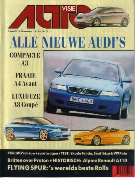 Autovisie 2 1995 : Renault Alpine A110 - Hummer H1 - MG MGF, Ophalen of Verzenden, Gelezen, Algemeen