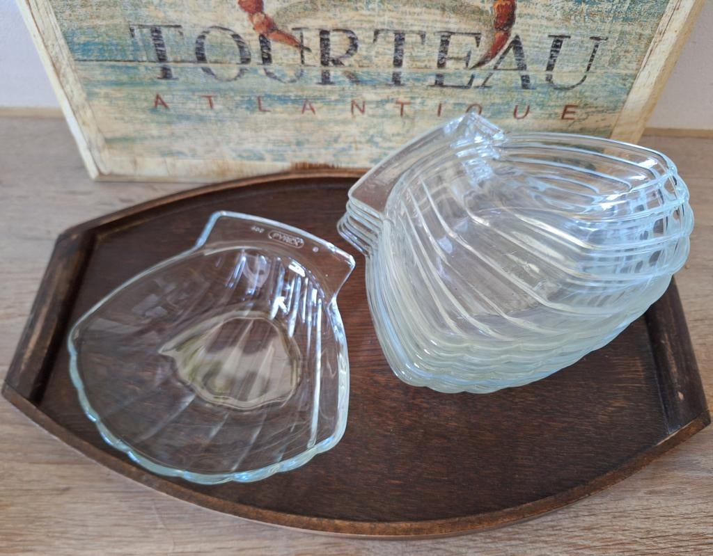 Set van 8 Pyrex Coquille ovenschaaltjes, Ophalen of Verzenden
