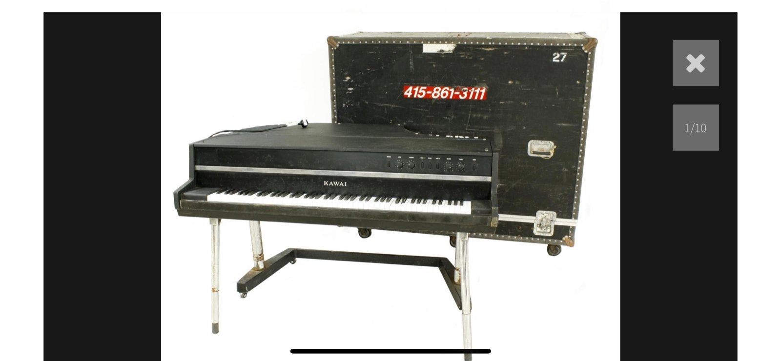 Kawai EP-308 - pre owned by Queen with certificates, Gebruikt, Zwart, Digitaal, Ophalen of Verzenden
