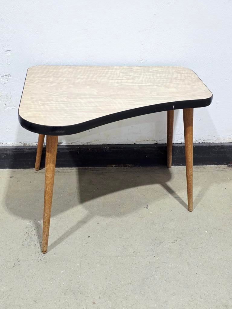 9625. Vintage Mid-Century 1950s Side Table, Gebruikt, 100 tot 150 cm, Minder dan 50 cm, Rechthoekig