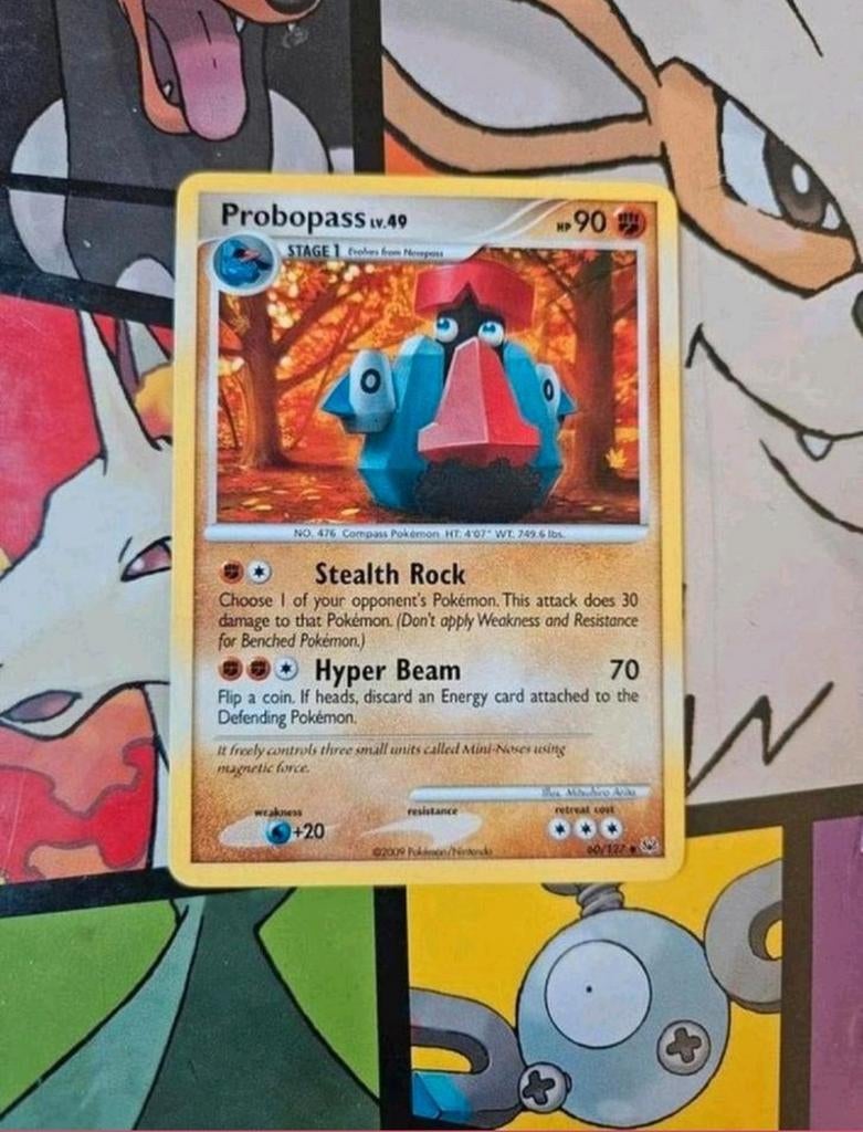 Probopass 60/127 Platinum base set pokemon kaart, Ophalen of Verzenden, Gebruikt, Losse kaart