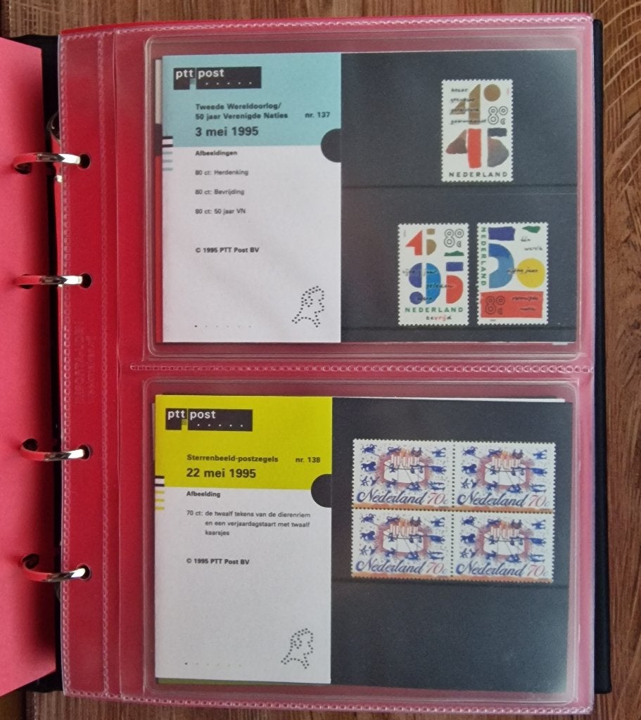 PTT Mapjes met postzegels (nummers 137 t/m 179), Verzenden, Nederland