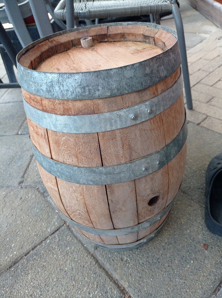 houten ton 20L, Ophalen, Gebruikt