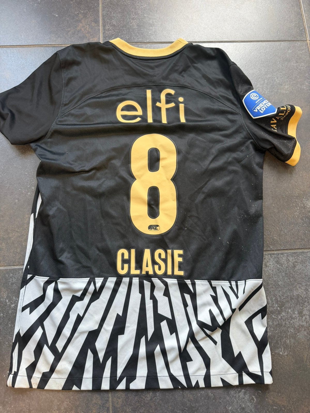 Origineel wedstrijdgedragen AZ-shirt Jordy Clasie, Maat M, Ophalen, Zo goed als nieuw, Shirt