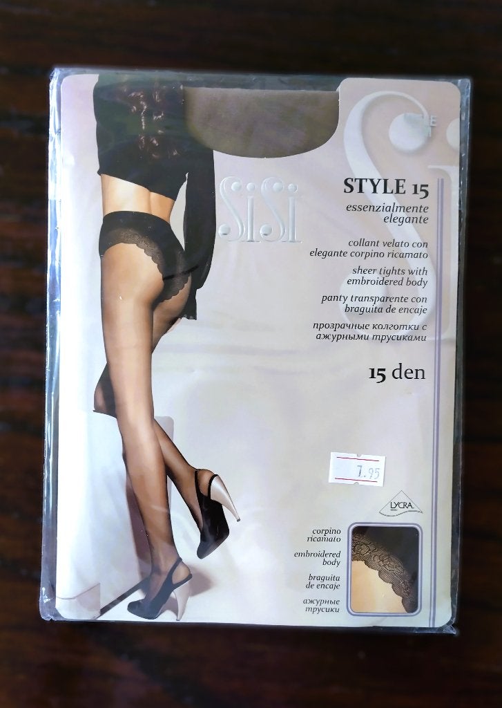 Sisi Style 15 Panty, Miele, 15 Denier, Medium, Sisi, Beige, Nieuw, Maat 40/42 (M)
