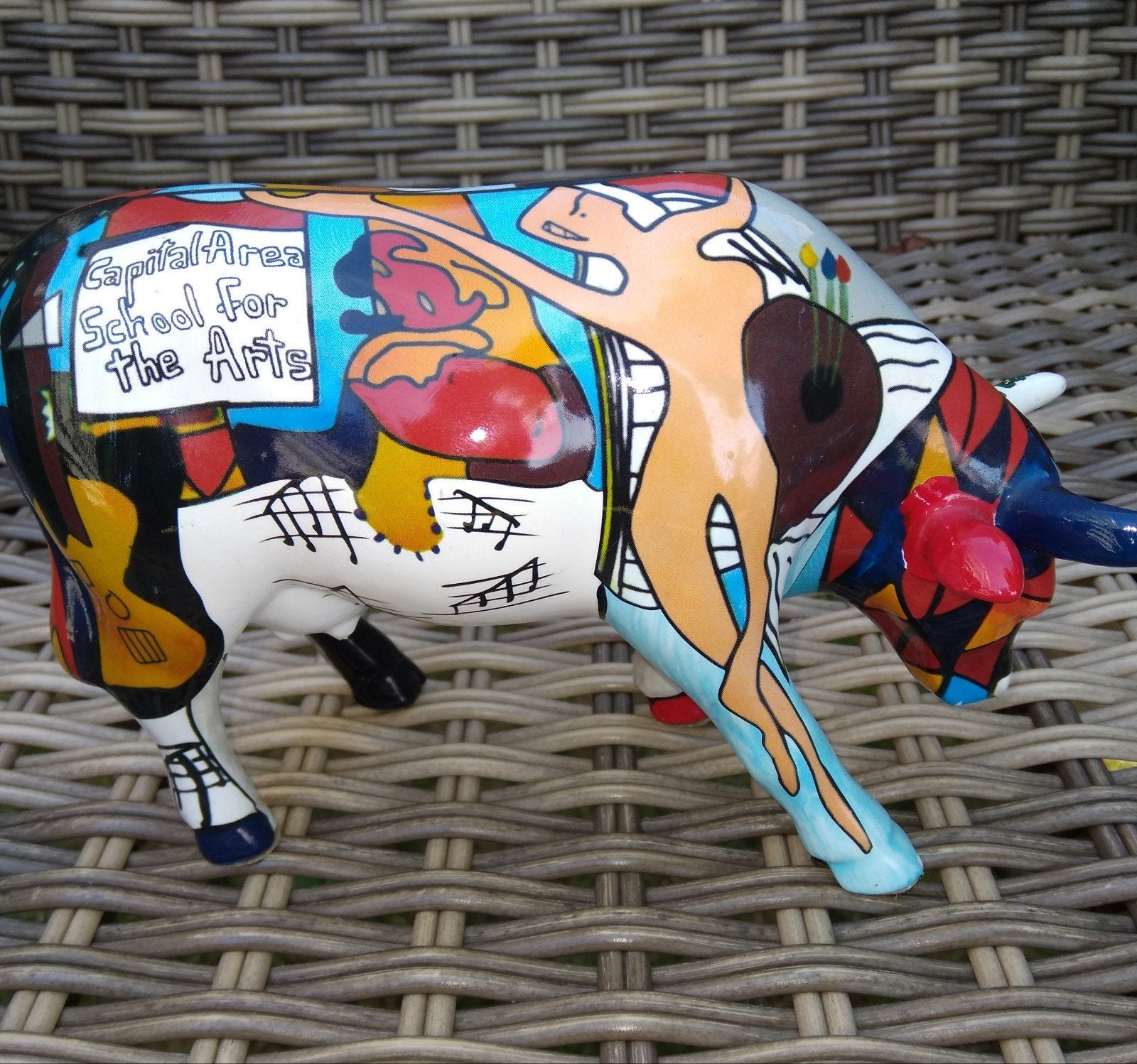 Cow Parade Koe "Picow'sos School of the Arts" MEDIUM, Ophalen of Verzenden, Zo goed als nieuw, Dier
