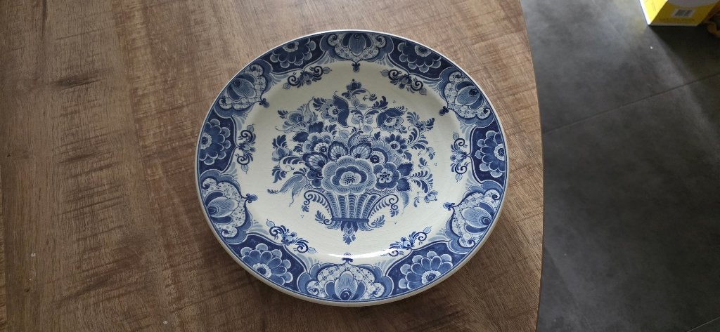 Bord delftsblauw, Ophalen of Verzenden
