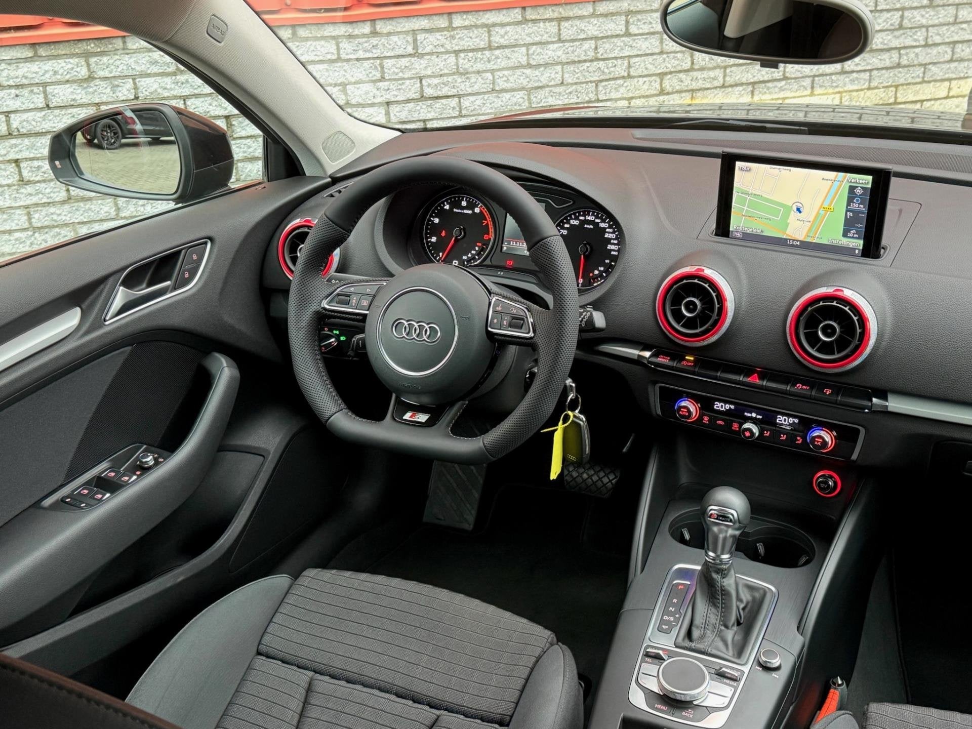 Audi A3 Sportback 1.4 TFSI S-Line Cruise Camera Maxton NAP, Auto's, Stof, 4 cilinders, 1210 kg, Zwart