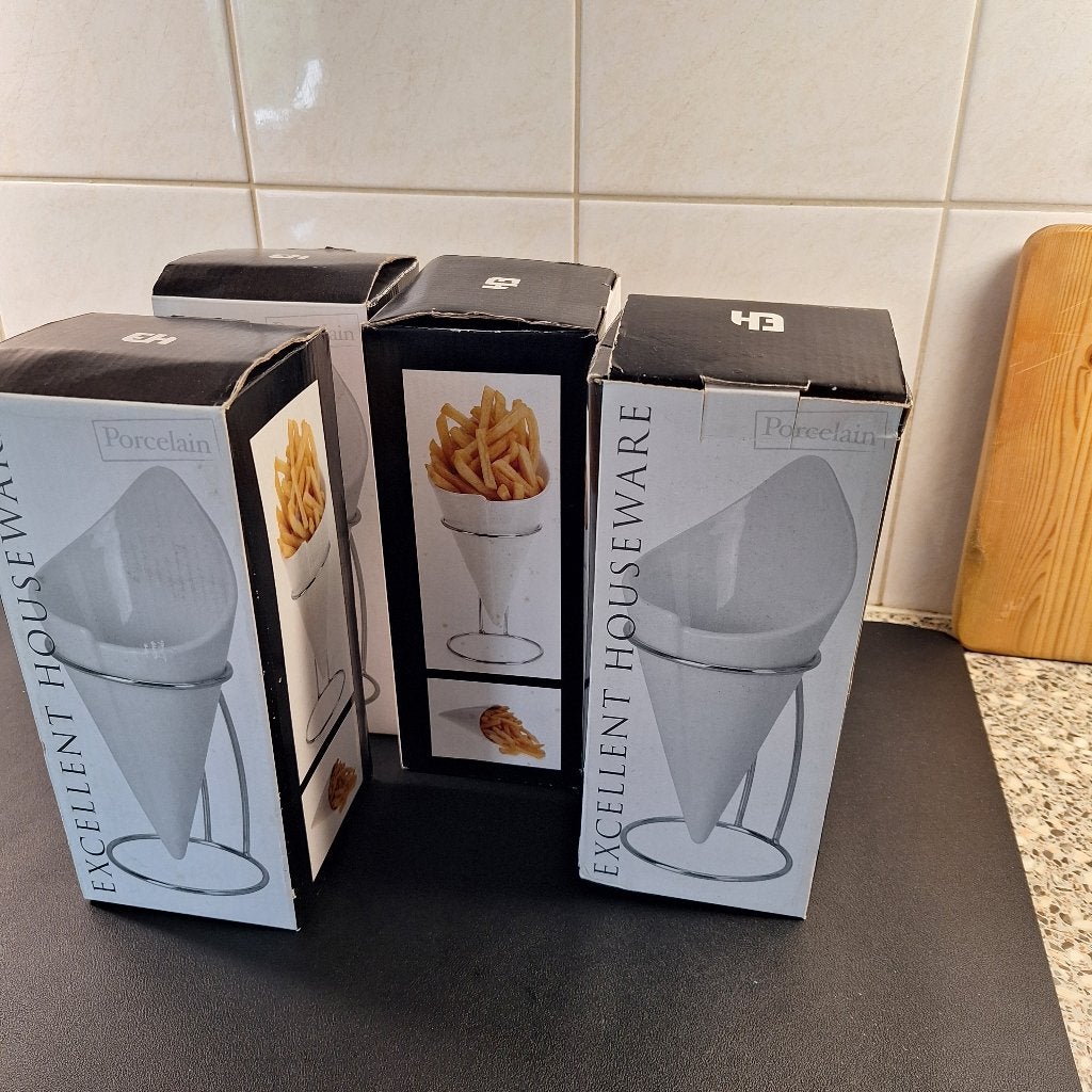 4x frietzak houder - staander met patatzak, Overige merken, Overige typen, Nieuw, Ophalen of Verzenden