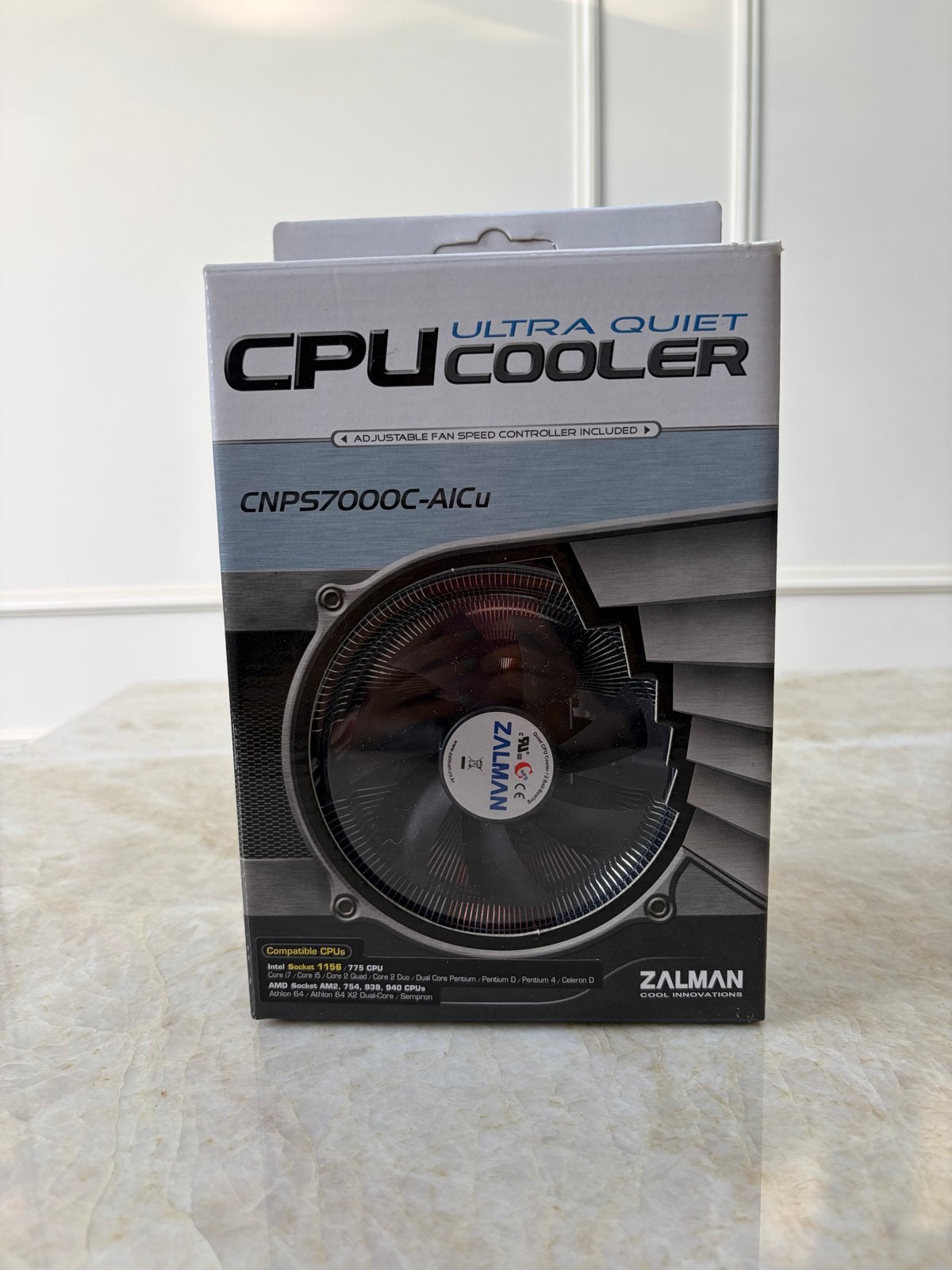 Zalman CNPS7000C-AlCu Ultra Quiet CPU Koeler, Ophalen of Verzenden, Nieuw, Luchtkoeling