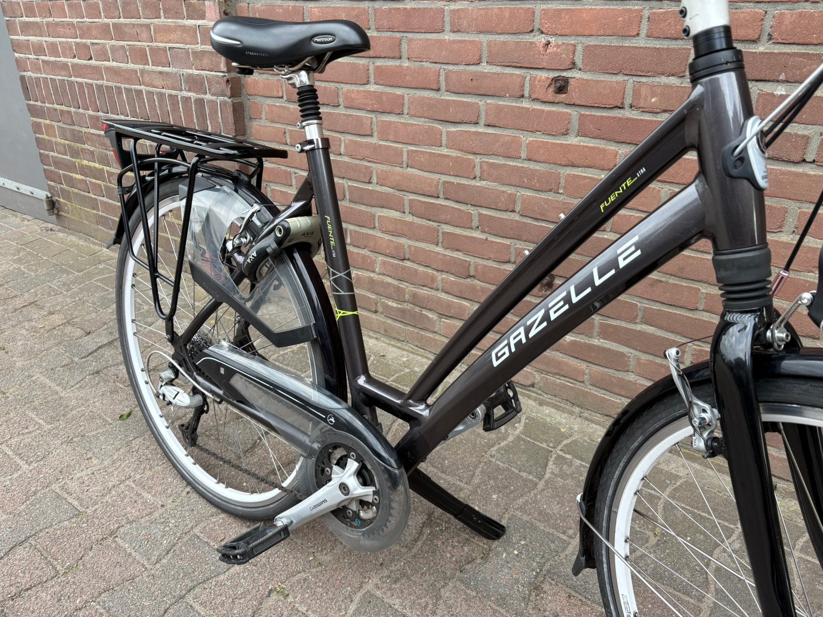 Te koop zeer mooie en goeie Gazelle Fuente Xtra damesfiets, Ophalen, 53 tot 56 cm, Velgrem, Zo goed als nieuw