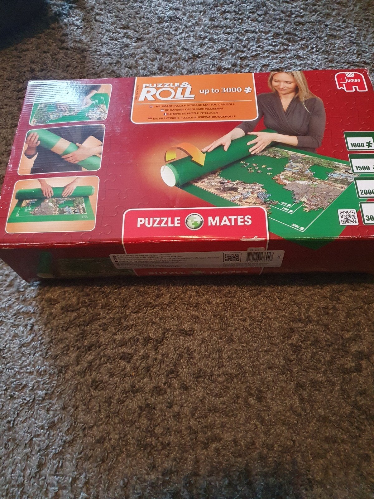 Jumbo Puzzle & Roll - Puzzelmat voor legpuzzels tot 3000 s, Ophalen of Verzenden, Meer dan 1500 stukjes, Zo goed als nieuw, Legpuzzel