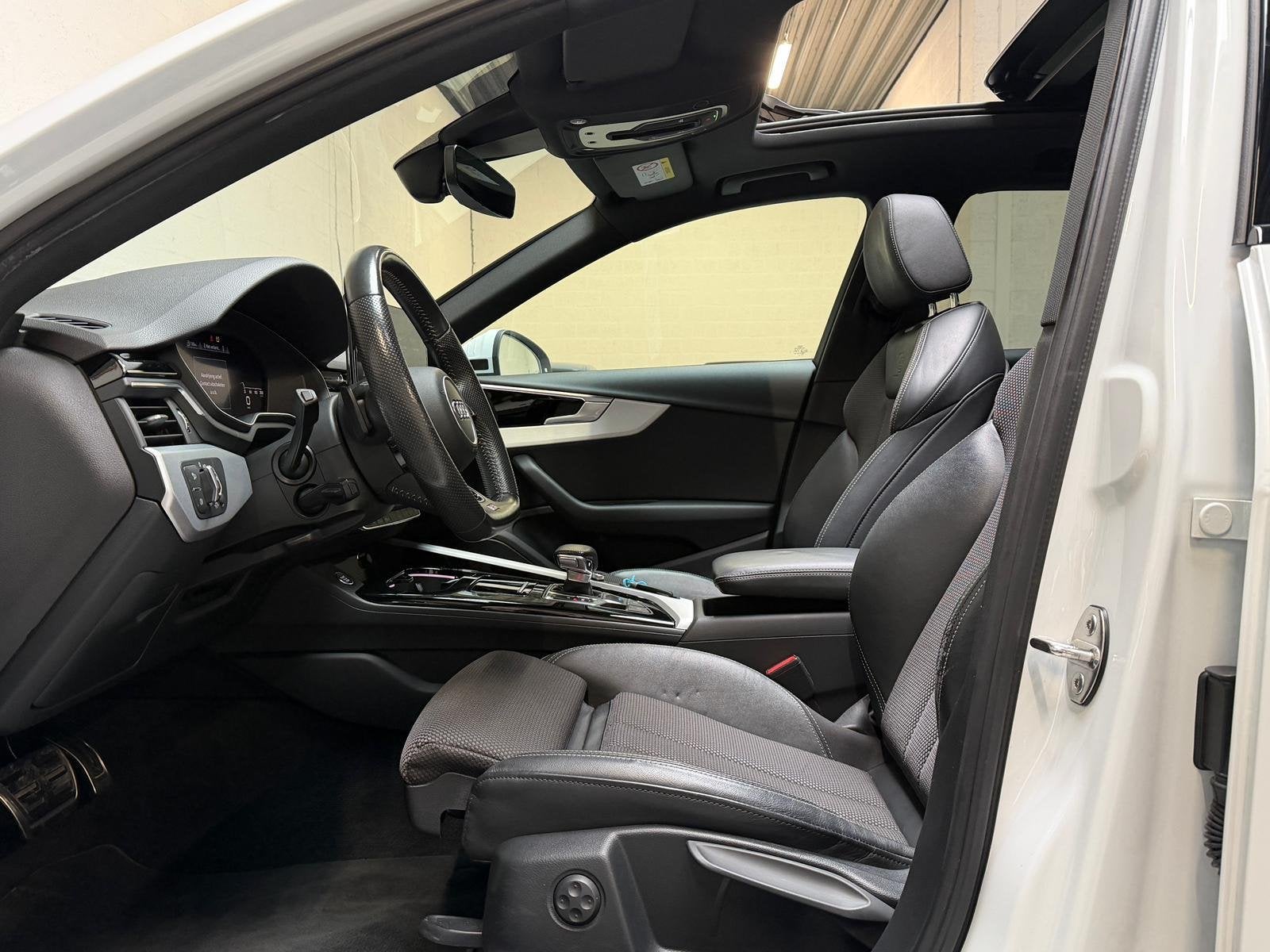 Audi A4 Avant 35 TFSI S LINE - AUTOMAAT - SCHUIFDAK - VIRTUA, Dealer onderhouden, Gebruikt, 4 cilinders, Wit