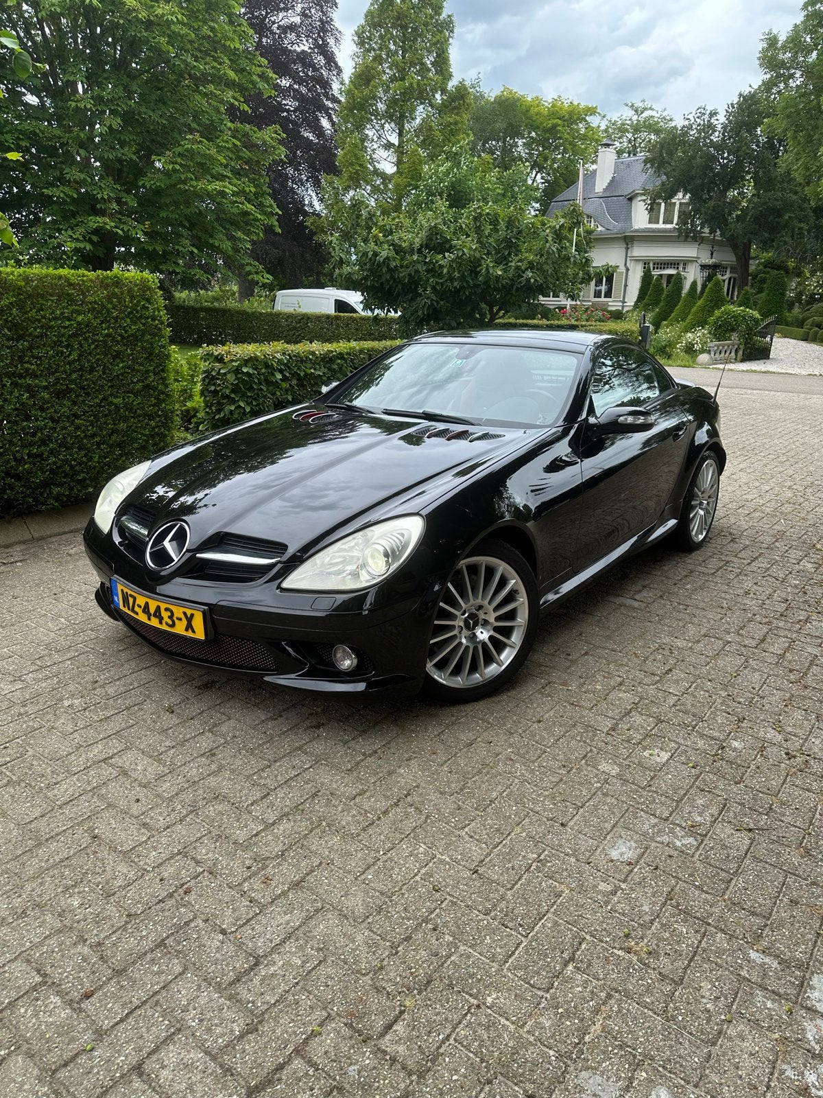 Mercedes SLK 2005 Zwart, Achterwielaandrijving, Zwart, Cabriolet, Zwart