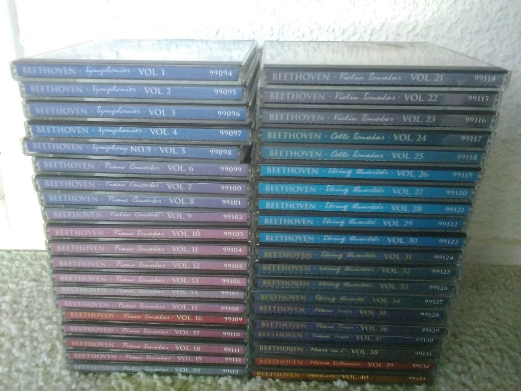 40 cd's Beethoven, The complete masterworks, Cd's en Dvd's, Overige typen, Ophalen of Verzenden, Zo goed als nieuw, Classicisme