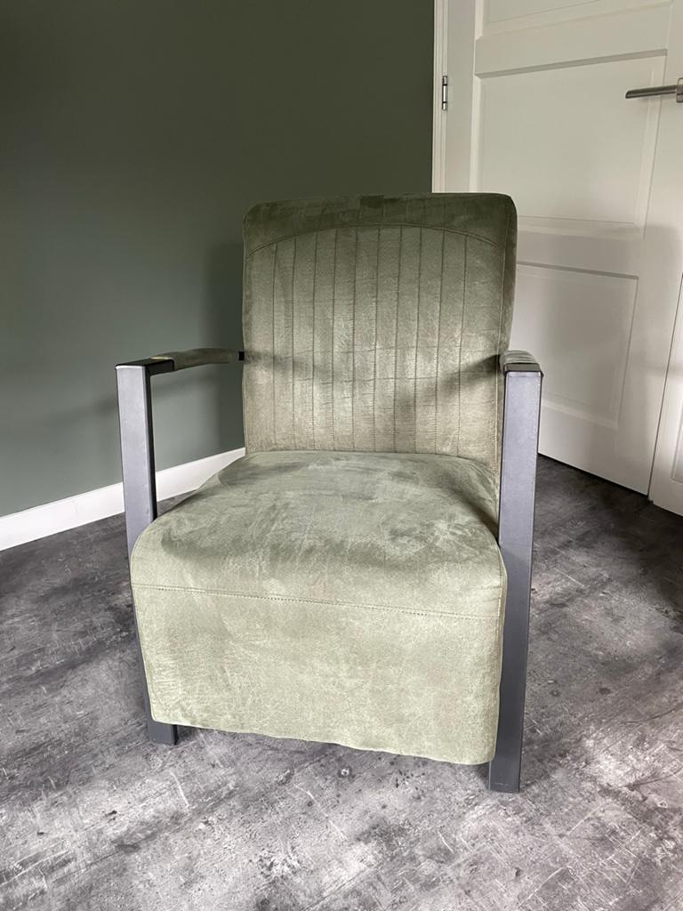 Fauteuil van huus, Ophalen, 75 tot 100 cm, Zo goed als nieuw, Stof