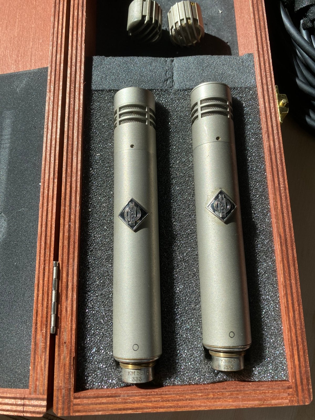 2x Neumann KM53 met nieuwe KK83 capsules, Ophalen of Verzenden, Gebruikt, Studiomicrofoon