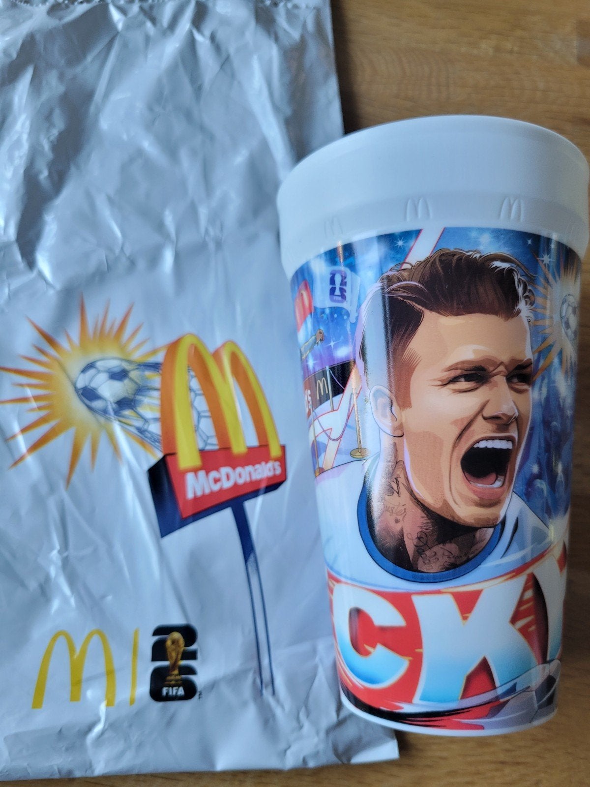 McDonald's WK beker David Beckham, Ophalen, Nieuw, Gebruiksvoorwerp