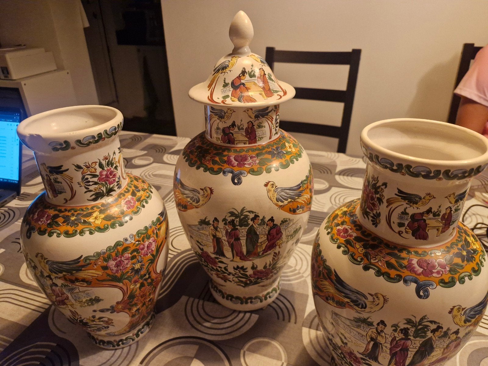 Klassieke ming vazen 3 stuks, Ophalen
