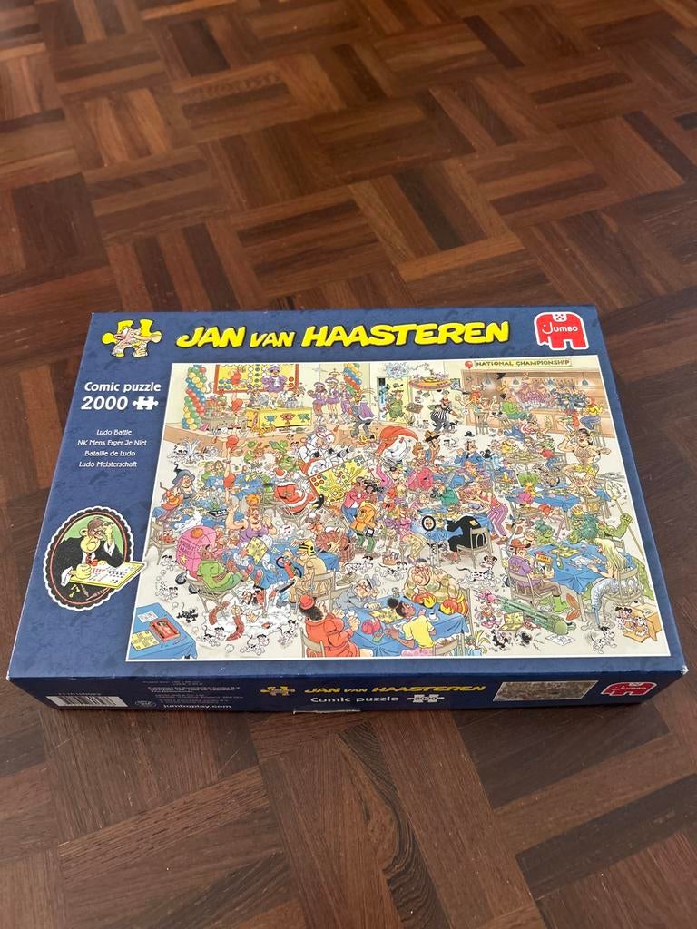 Jan van Haasteren Comic Puzzel - Ludo Battle 2000 stukjes, Ophalen, Meer dan 1500 stukjes, Gebruikt, Legpuzzel