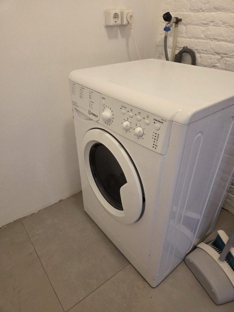 Was-droogcombinatie Indesit, Witgoed en Apparatuur, Wasmachines, Ophalen, 1200 tot 1600 toeren, Gebruikt, Voorlader