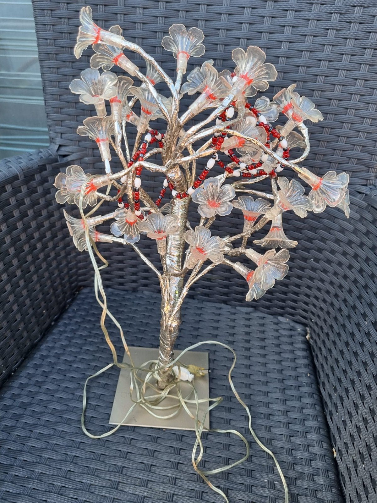 Decoratieve bloemenlamp - sfeervolle verlichting, Ophalen of Verzenden, Gebruikt