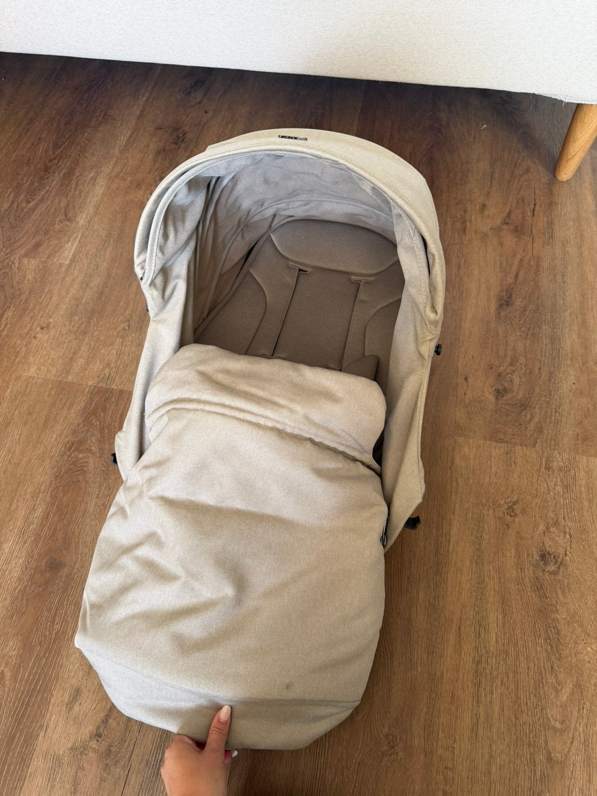 Joolz Aer² newborn opzetstuk in beige, Ophalen