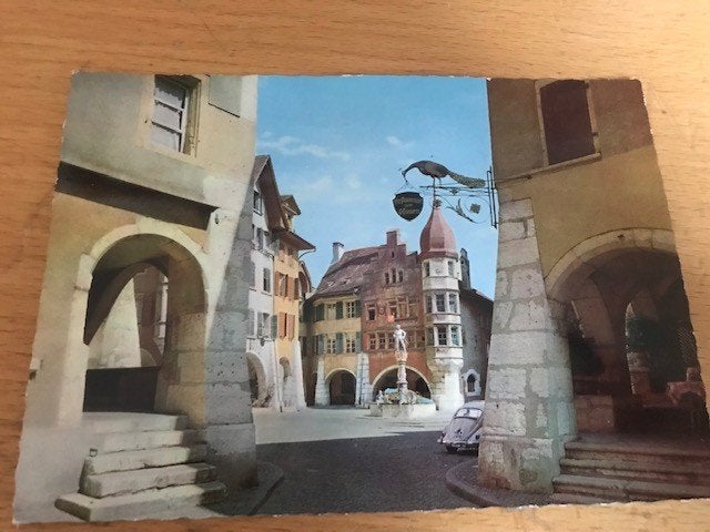 Biel, Zwitserland, Verzamelen, Ansichtkaarten | Buitenland, Ophalen of Verzenden, Voor 1920, Ongelopen, Frankrijk