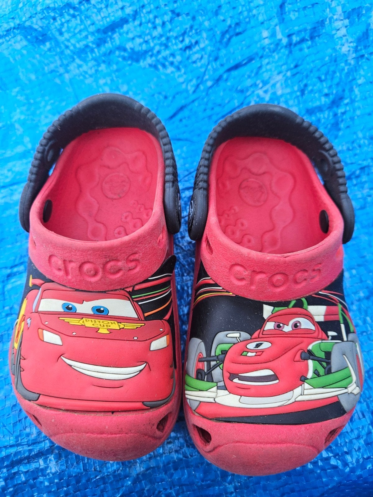 Originele Crocs Cars Clogs Maat C8/C9 - Gebruikt, Gebruikt, Crocs, Schoenen, Ophalen of Verzenden