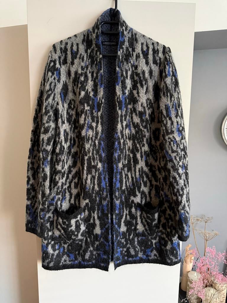 Roberto Sarto vest - Zwart, grijs en blauw, Ophalen of Verzenden, Gedragen, Maat 42/44 (L), Zwart