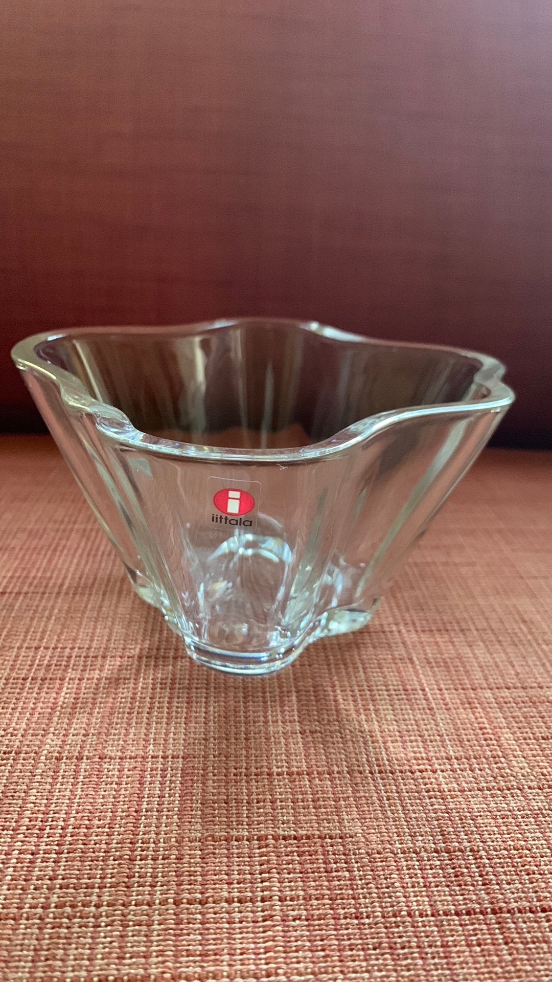 Schaal Alvar Aalto Collection helder glas Kulho Iittala, Schaal, Rond, Ophalen of Verzenden, Glas