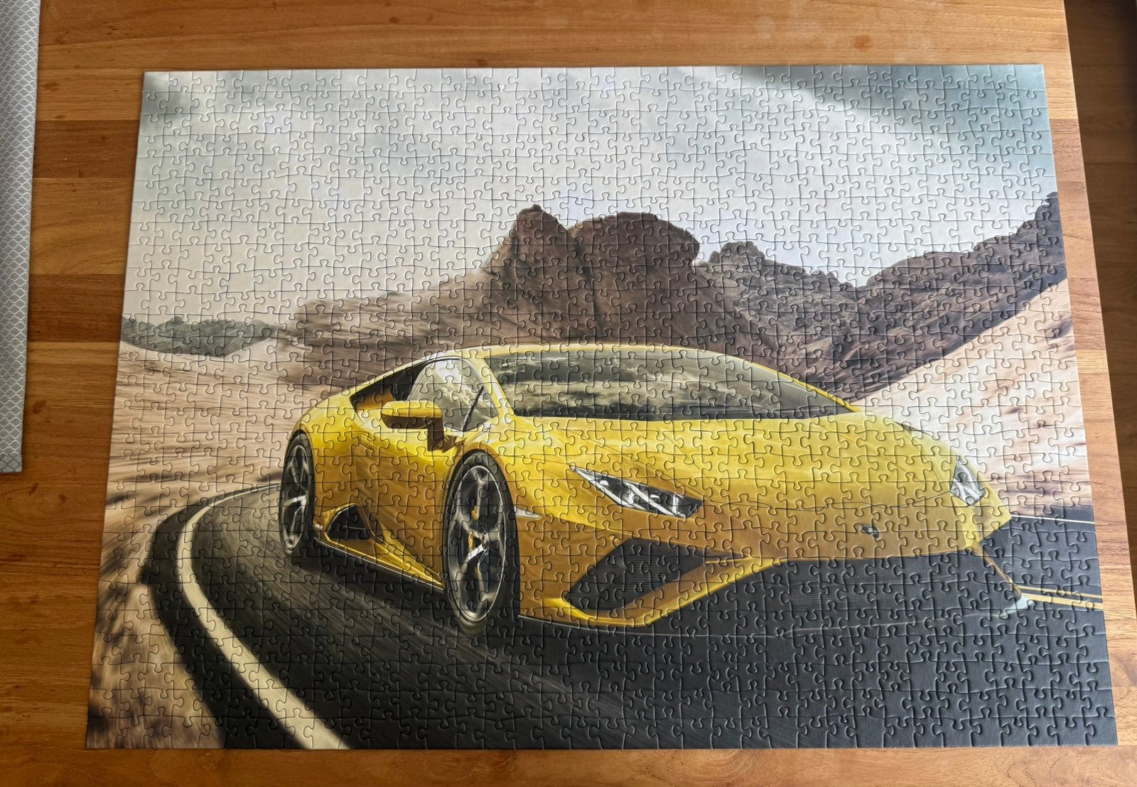 Lamborghini puzzel 1000 st  Ravenburgs, Ophalen of Verzenden, Meer dan 50 stukjes, Zo goed als nieuw, 6 jaar of ouder