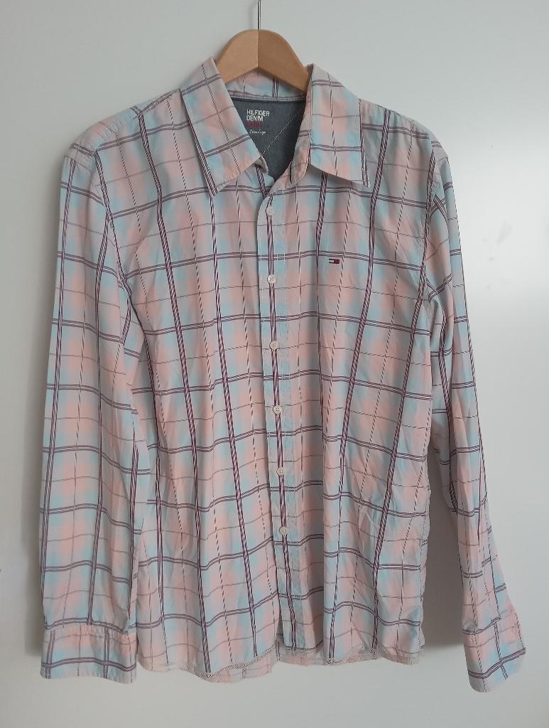 Tommy Hilfiger Denim geruit pastel overhemd, maat XL, Oosterveldweg 15, 7274 DZ, Tommy Hilfiger, Nieuw, Stichting Angel's Choice