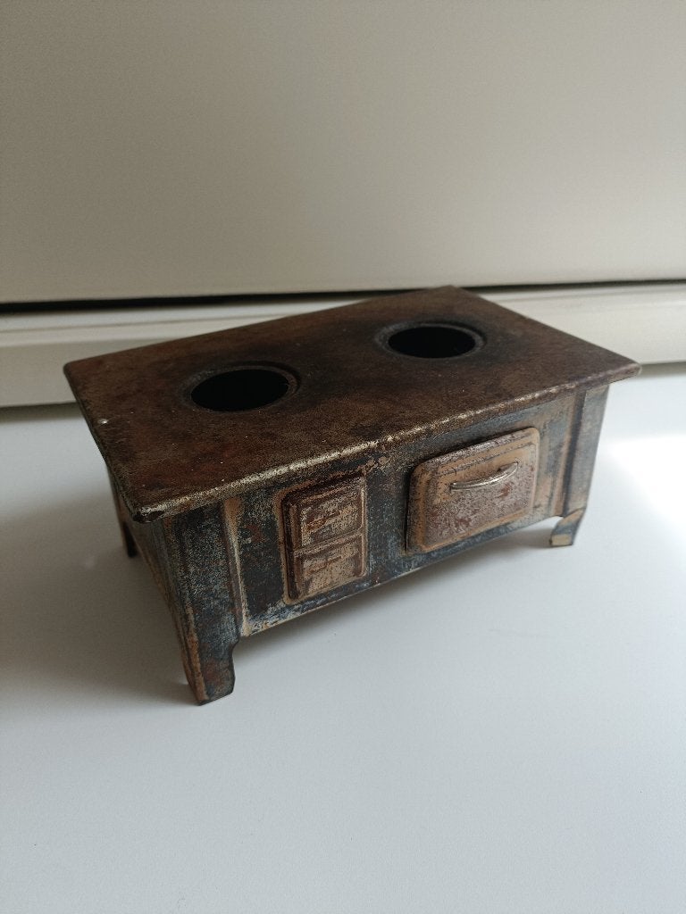antiek blikken speelgoedfornuisje / miniaturen fornuisje, Antiek en Kunst, Antiek | Speelgoed, Ophalen of Verzenden