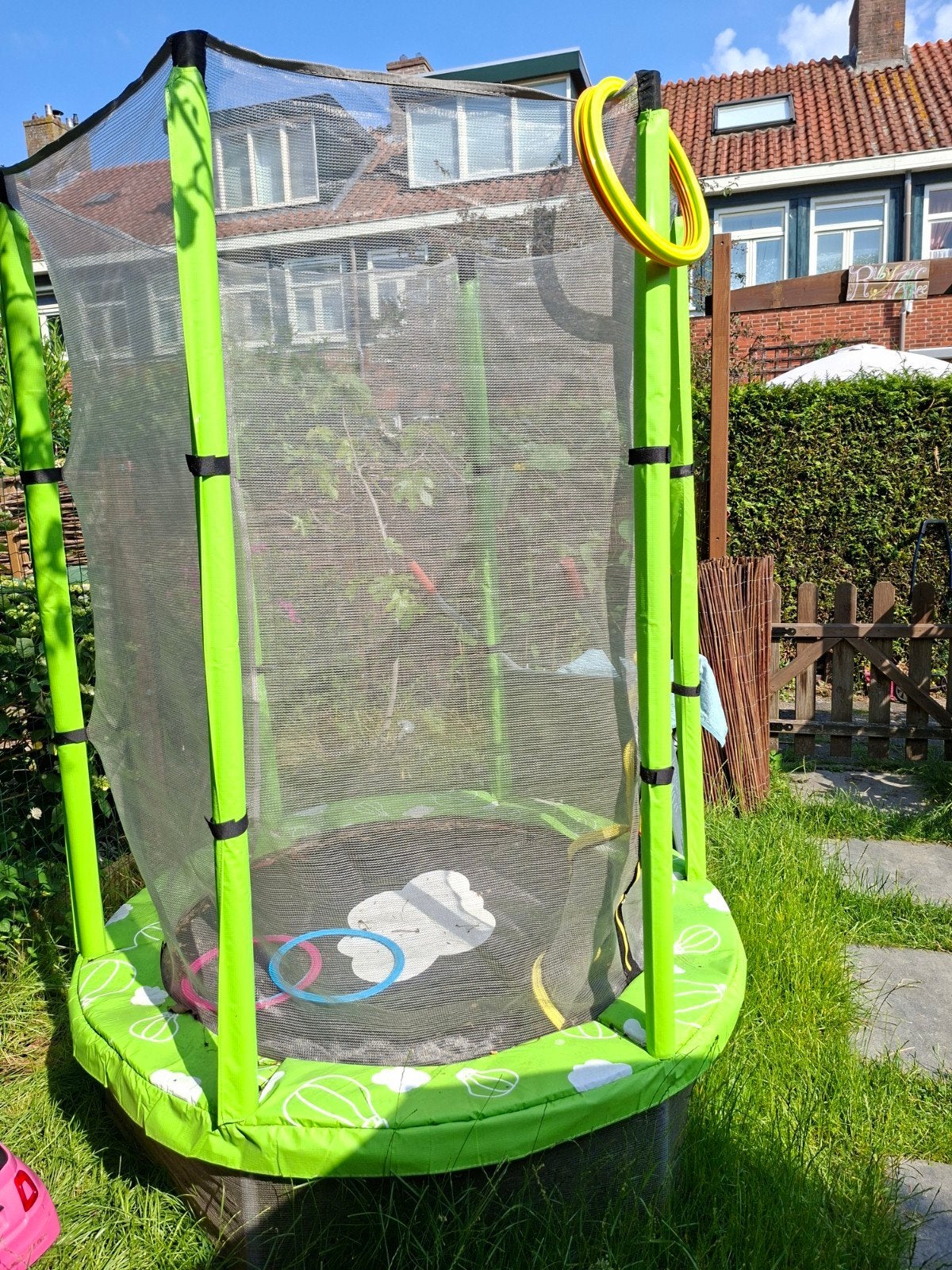 Kinder trampoline diameter 140 cm, Ophalen, Zo goed als nieuw