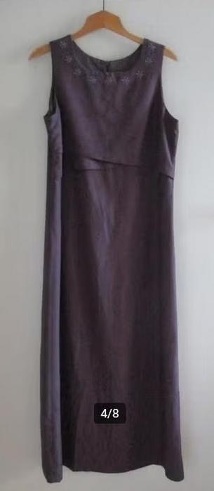 Vera Condotti lange paarse jurk met borduur, maat 38, nieuw, Vera Condotti, Verzenden, Paars, Nieuw