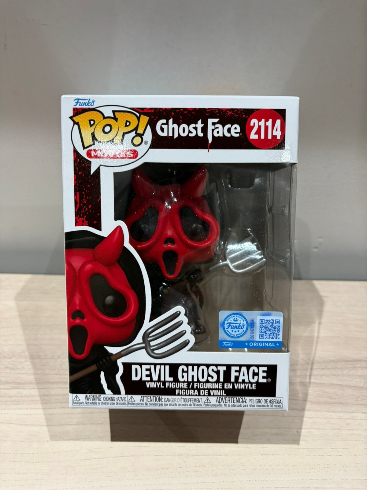 Funko Pop! Ghost Face #2114 Devil Ghost Face Special Edition, Funko Europe, Nieuw, Ophalen of Verzenden, 4th floor, 1 Queen Caroline St, London W6 9YN, Verenigd Koninkrijk