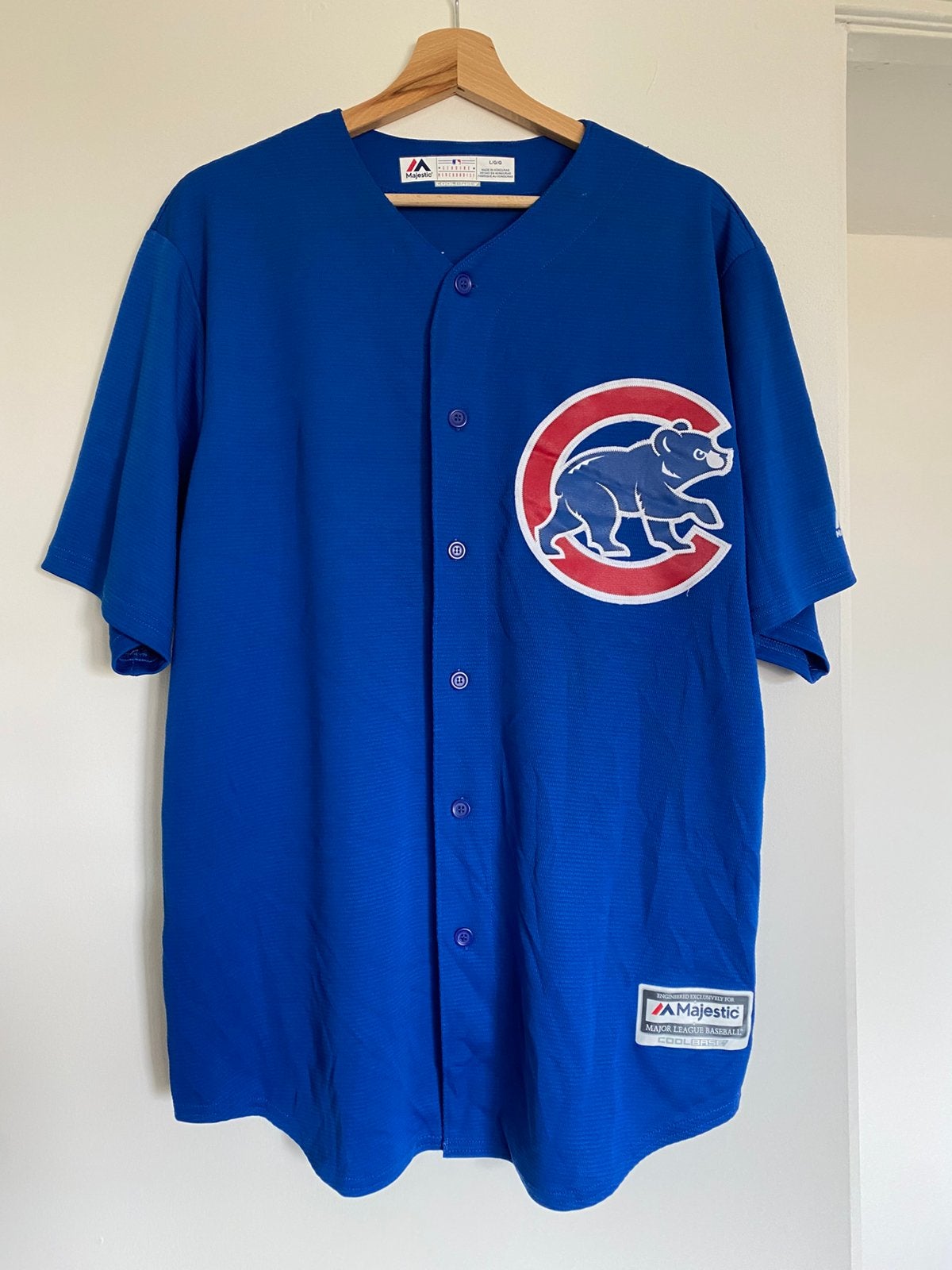 Manestic Chicago Cubs jersey L, MLB, Baseball, Sport en Fitness, Honkbal en Softbal, Ophalen of Verzenden, Zo goed als nieuw, Honkbal