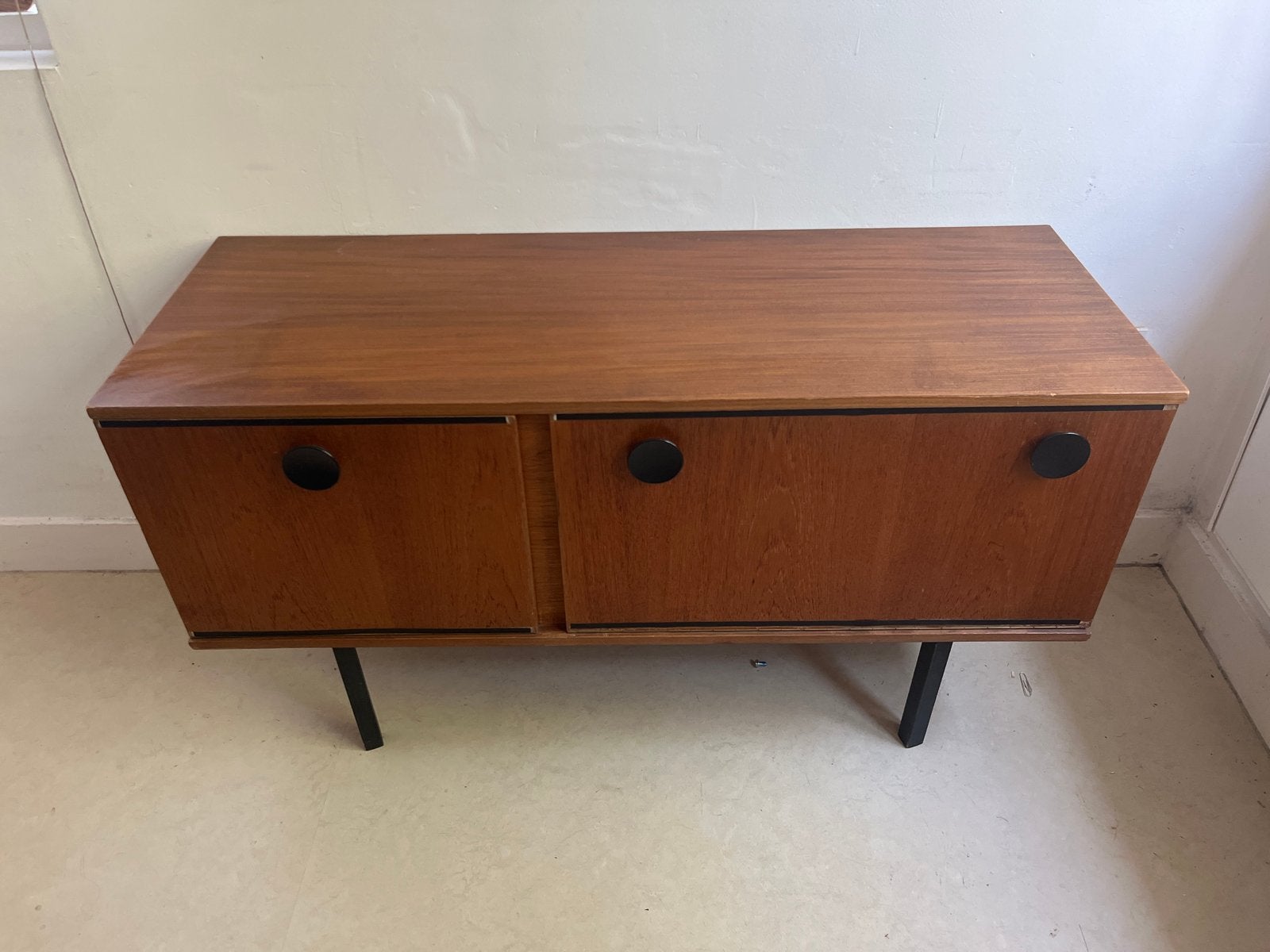 Vintage Teak Wandmeubel jaren 60, Ophalen, Huis en Inrichting